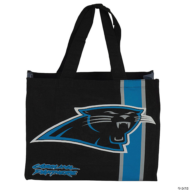 NFL Team Logo Reusable Carolina Panthers Grocery Tote Shopping Bag