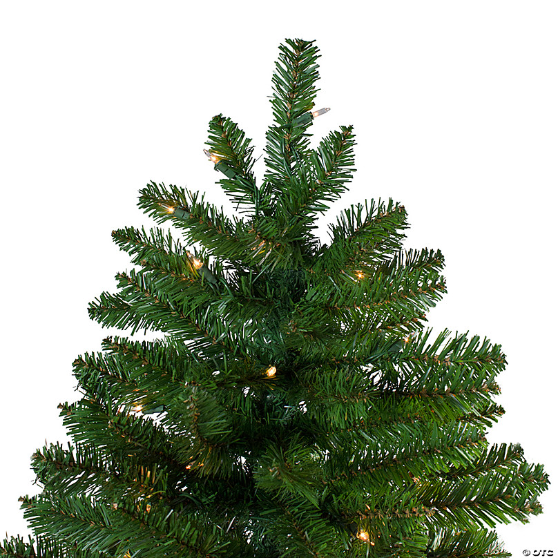 Northlight 7.5' Pre-Lit Iridescent White Alaskan Pine Artificial Christmas  Tree - Clear Lights | Oriental Trading