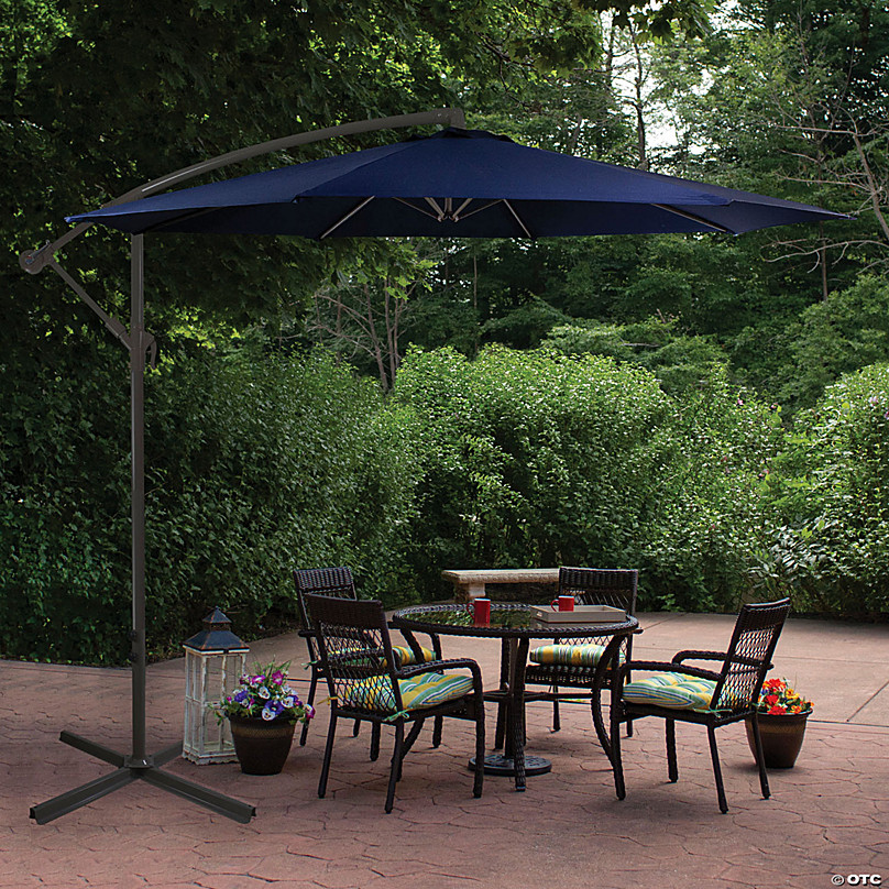 Details about   10 ft Outdoor Porch Umbrella w/ UV-Fighting Polyester & Aluminum Pole 