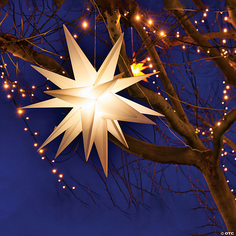 21” *4 Moravian Star - Hanging Outdoor Christmas Star Light