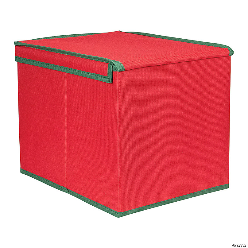 Northlight 13 Red and Green Christmas Ornament Storage Box with Removable Dividers