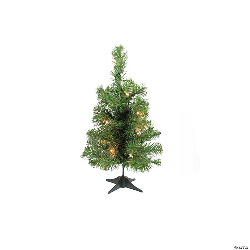 Northlight 2' Pre-Lit Woodbury White Pine Slim Artificial Christmas Tree  Pink Lights