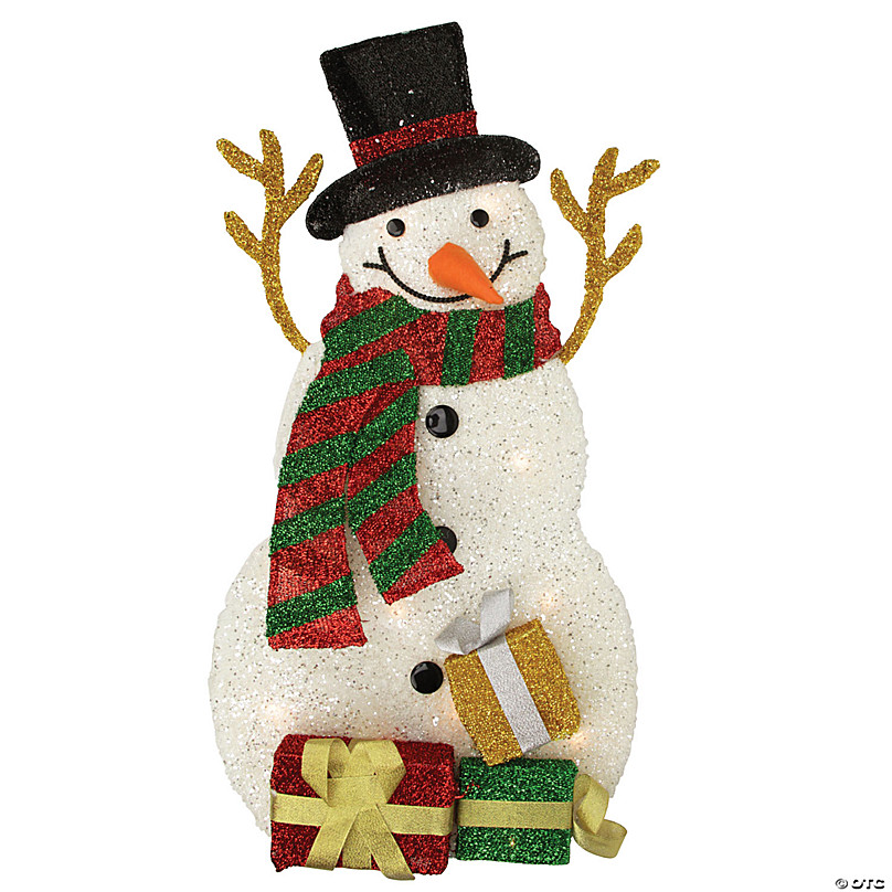 Christmas / Holiday Light up 5 LED White Porcelain Snowman 2 pc Figur –  The Primitive Pineapple Collection