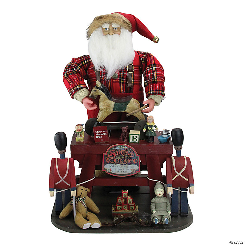 Northlight   " Santa Claus the Toy Maker with Work Station