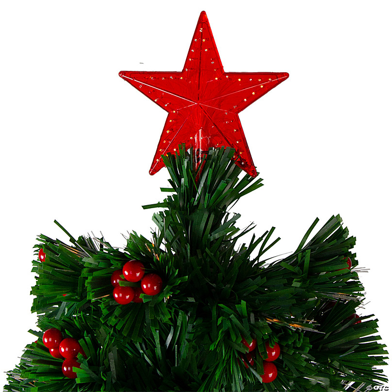 northlight seasonal red & green lighted christmas tree