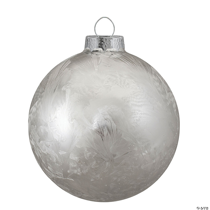 Northlight 4.5 in. Clear Glass Merry Christmas Glass Ball Ornament