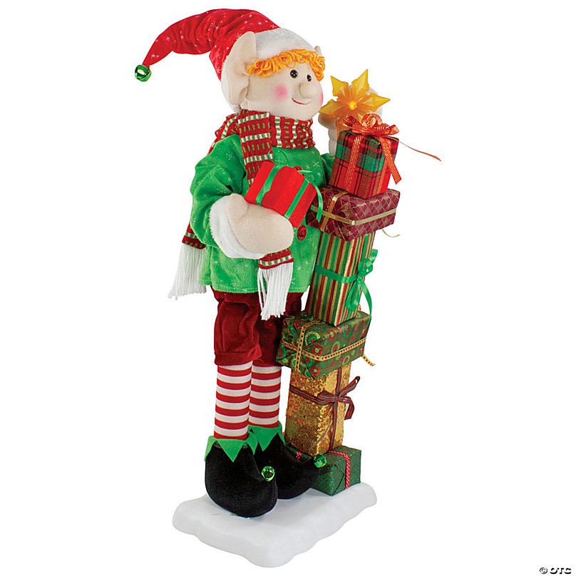 Northlight 30-Inch Santa's Little Animated Elf with Lighted Star Musical  Christmas Figure