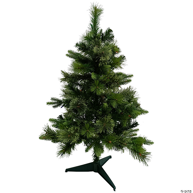 Northlight 4' Holographic Silver Tinsel Slim Artificial Christmas Tree -  Unlit