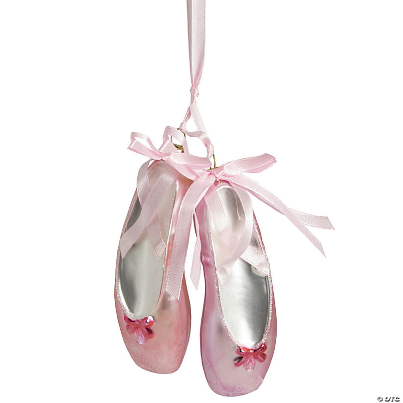 indbildskhed Motley fuldstændig Northlight 4.5" Pink Ballet Slippers Glass Christmas Ornament | Oriental  Trading