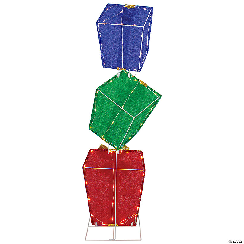 Outdoor Stackable Lighted Christmas Gifts