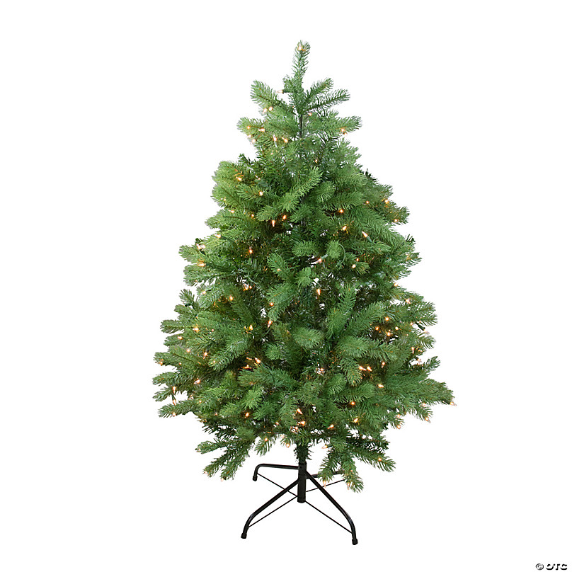 4' Pre-Lit Color Changing Fiber Optic Artificial Christmas Tree with  Snowflakes