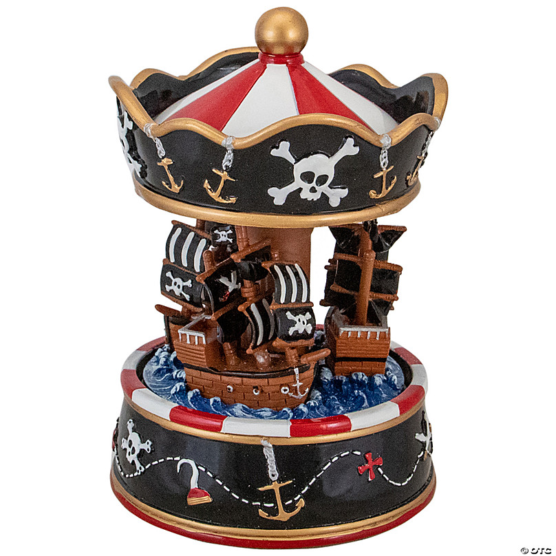 Black Pearl Pirate Ship Wood Silhouette Tabletop Décor