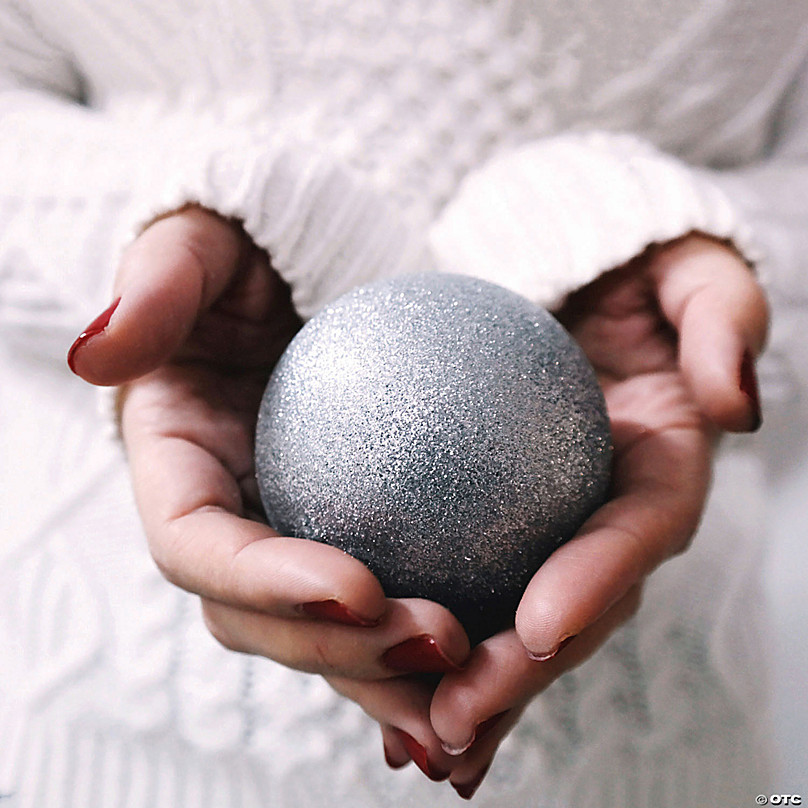 Northlight 60ct Shatterproof Silver 4-Finish Christmas Ball Ornaments 2.5  (60mm)