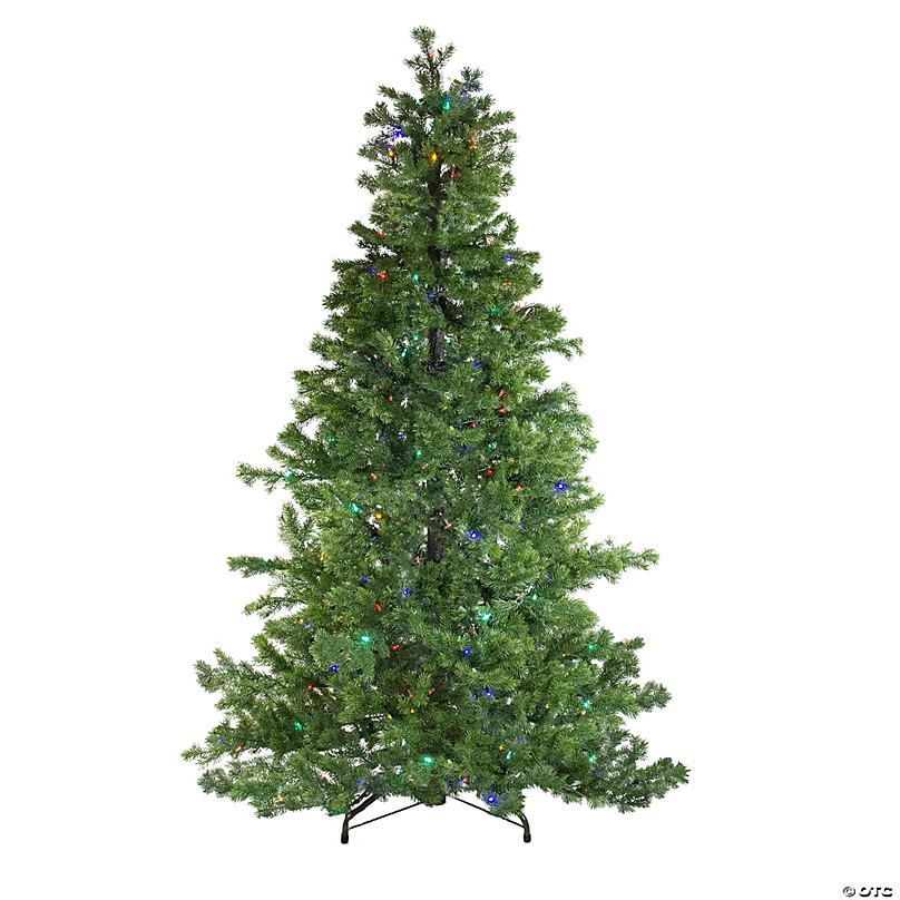 Northlight 7.5' Pre-Lit Iridescent White Alaskan Pine Artificial Christmas  Tree - Clear Lights | Oriental Trading