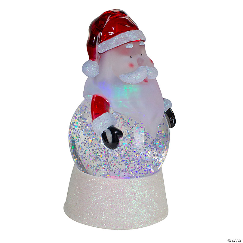 santa glitter night light