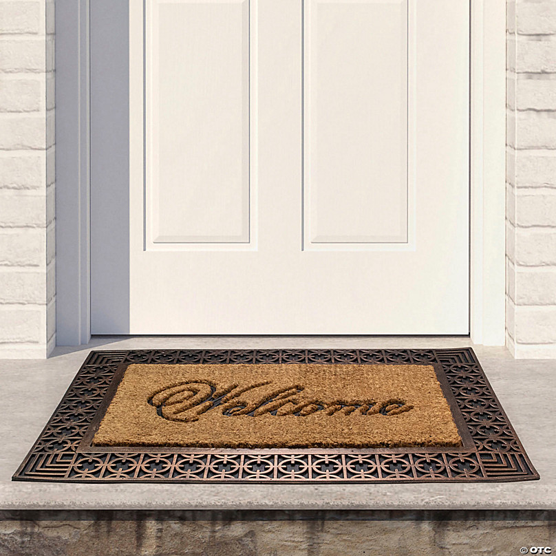  HOMEIDEAS 2 Pack Indoor Door Mat, 23x35 Front Door