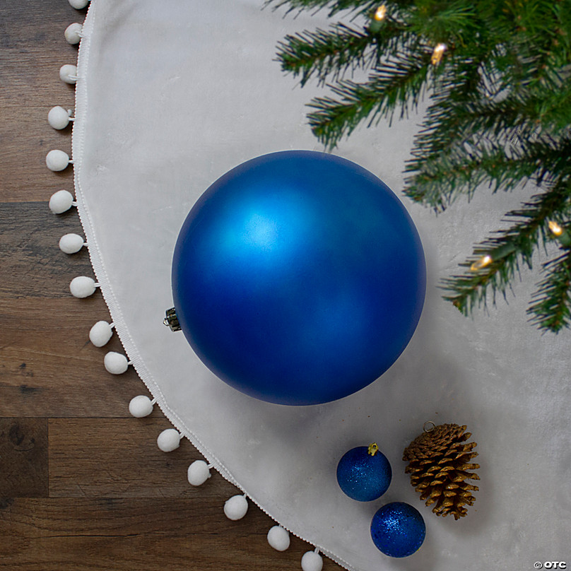 Northlight Matte Lavish Blue Shatterproof Christmas Ball Ornament