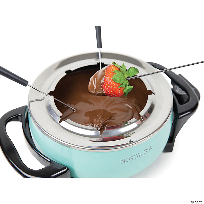 nostalgia mini fondue pot