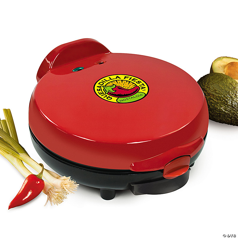 6-Wedge Electric Quesadilla Maker with Extra Stuffing Latch — Nostalgia  Products