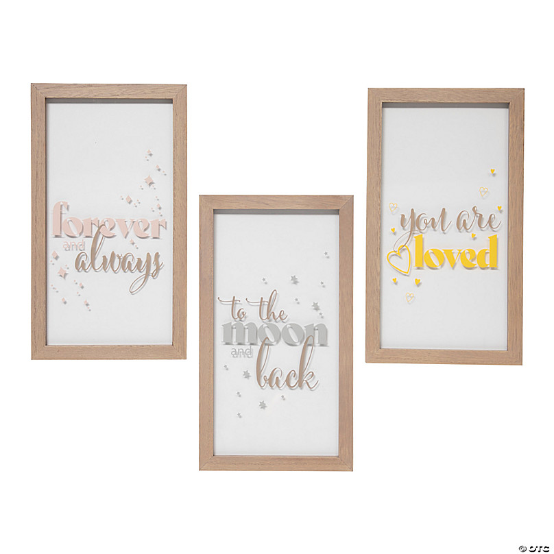 Nursery Wall Signs Set – 3 Pc.