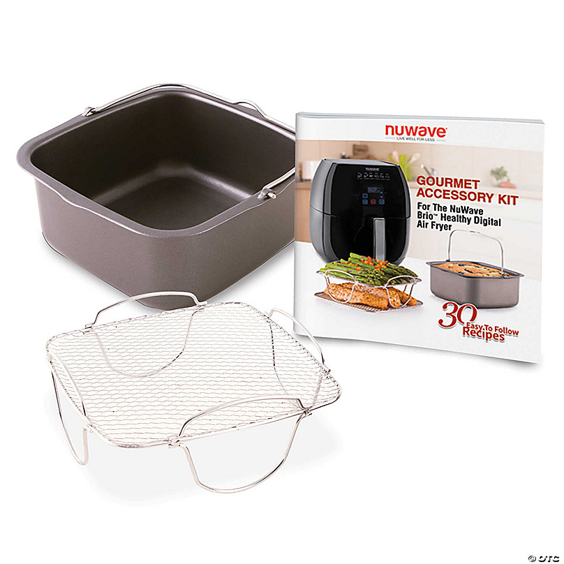 Nuwave 6 Qt Air Fryer Accessories (Baking Pan + Rack)