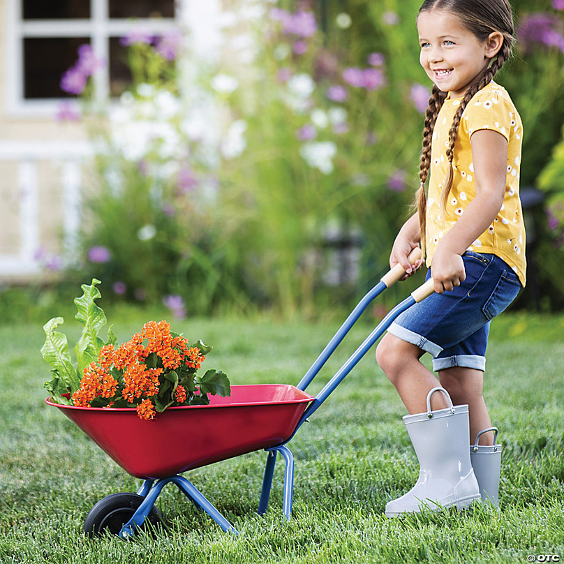 Kids metal shop wheelbarrow