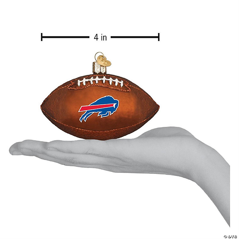 Forever Collectables 2 NFL Plastic Ball Christmas Ornament, Buffalo Bills,  Set of 12 