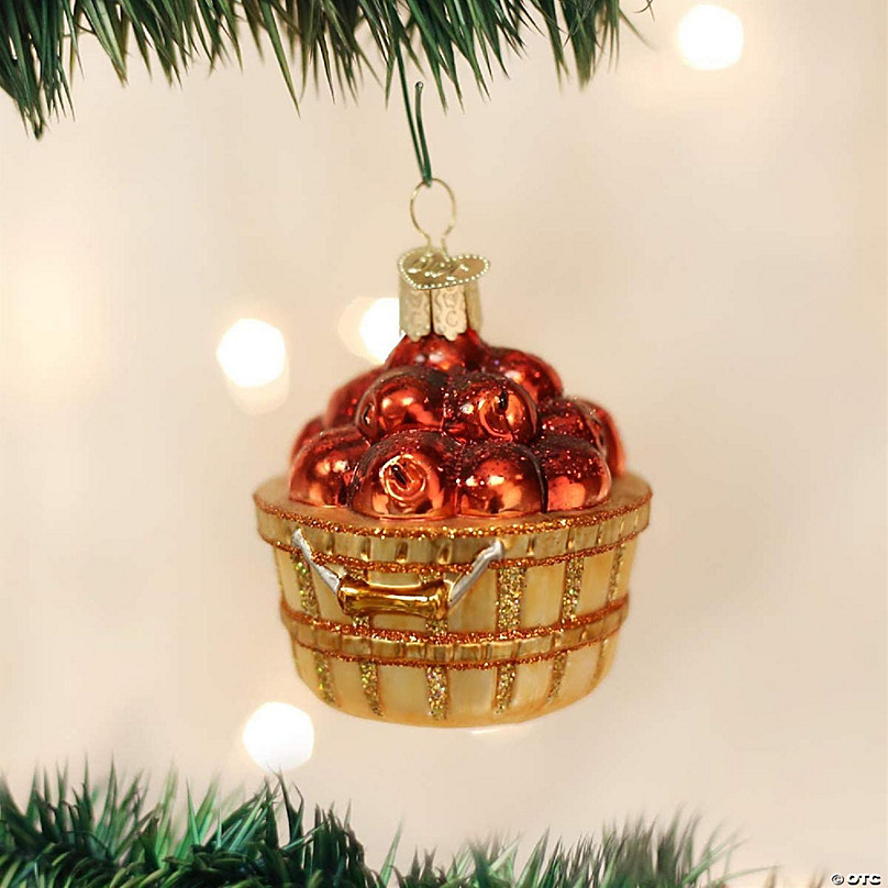 Old World Christmas Red Delicious Apple Glass Blown Ornament