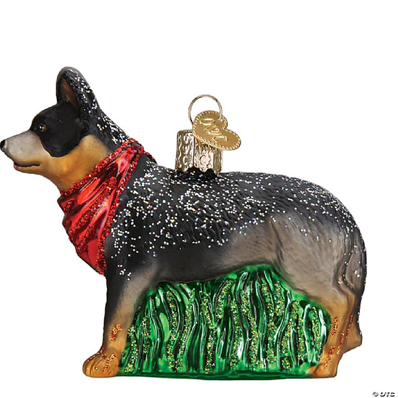 Old World Christmas Australian Cattle Dog Glass Ornament FREE BOX