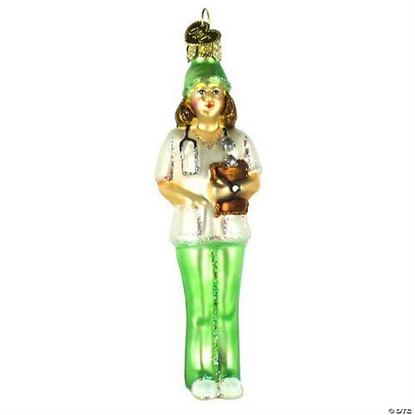 Old World Christmas Nurse's Cap Glass Blown Ornament