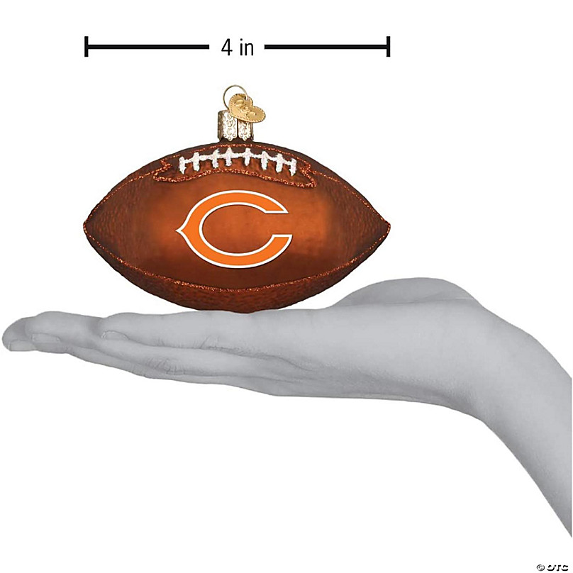 Chicago Bears NFL Wood Football Helmet Christmas Tree Ornament by KW Textile