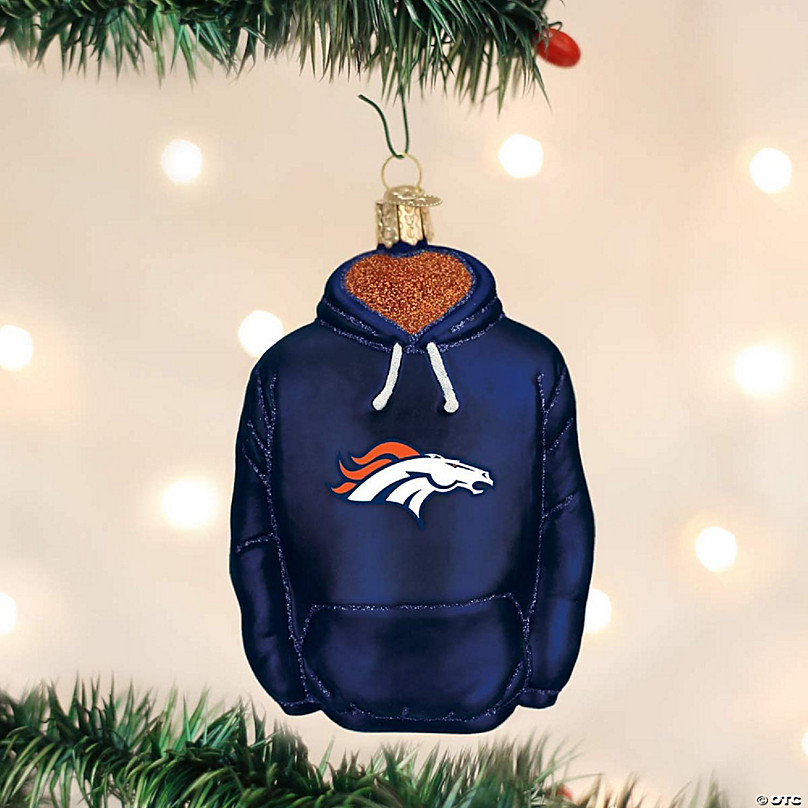 Old World Christmas Denver Broncos Hoodie Ornament