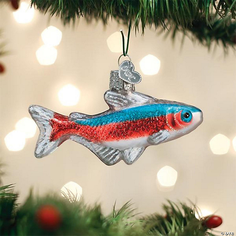 Fishing Ornament, Rainbow Trout Fishing Ornament, Bobber Ornament 