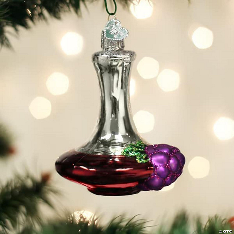 Old World Christmas Glass Blown Tree Ornament, Silver Jingle Bell