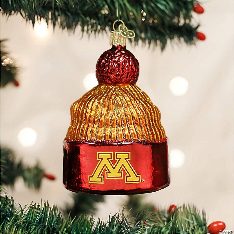 Old World Christmas Minnesota Vikings Beanie Ornament For Christmas Tree