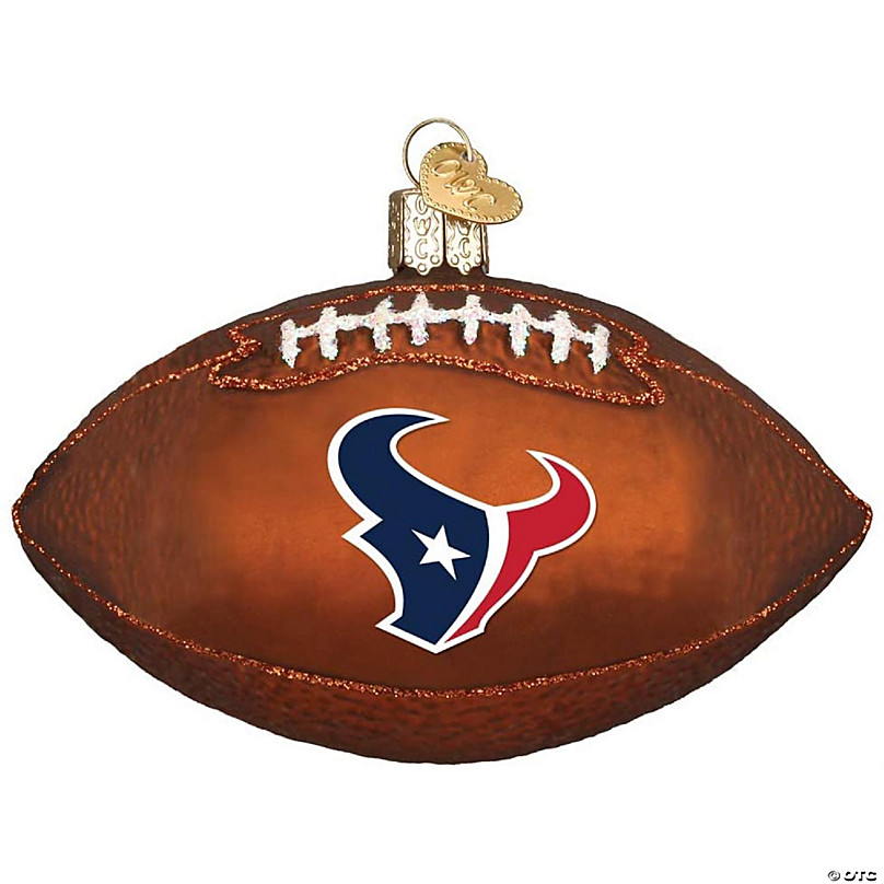 Houston Texans CUSTOM Matte White - Metallic Silver Mini Football