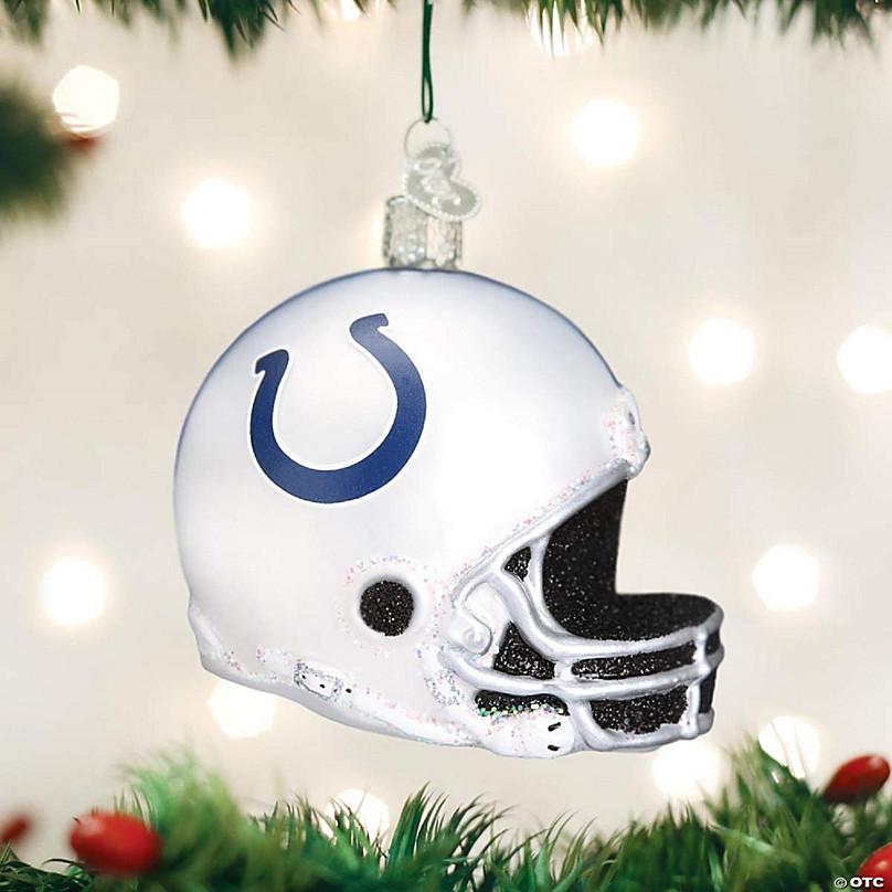 Indianapolis Colts Football Helmet Christmas Ornament