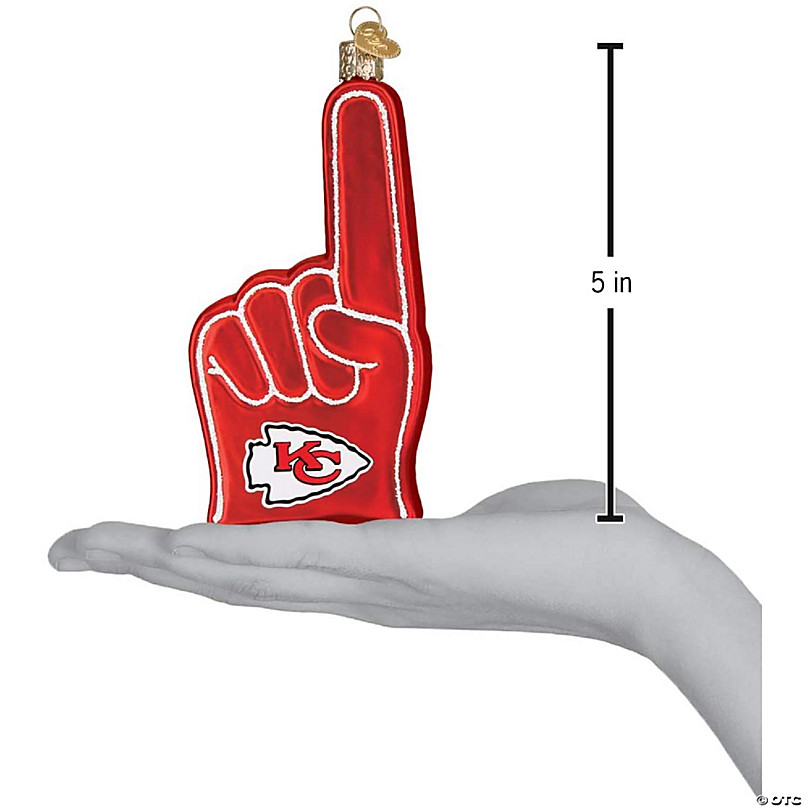 KANSAS CITY CHIEFS NFL FINGER PUPPET WERE #1 FOOTBALL FOAM-LINED VINYL 2  SIDES