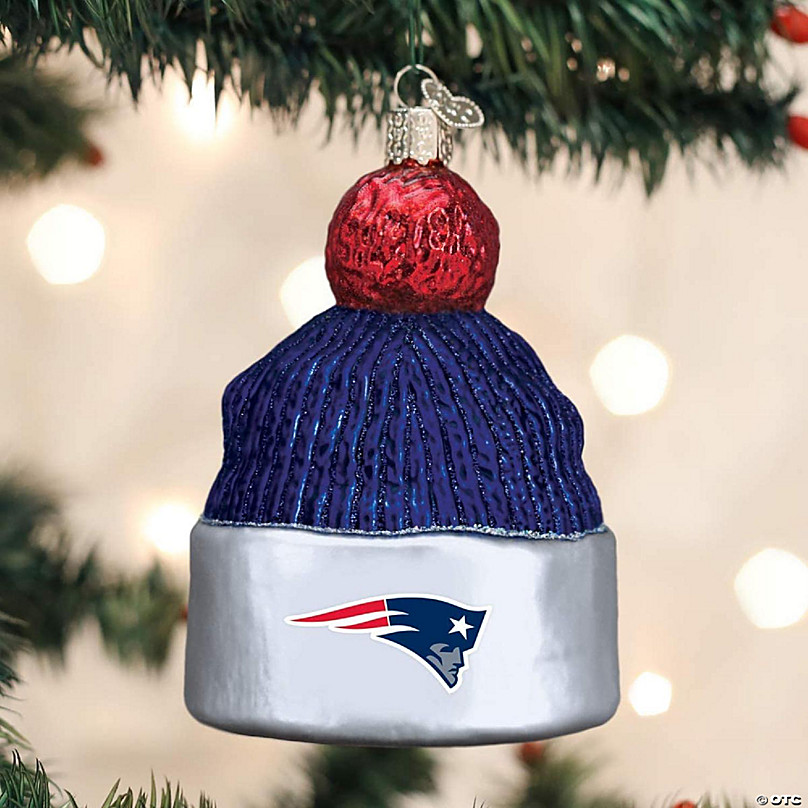Old World Christmas New England Patriots Beanie Ornament For Christmas Tree