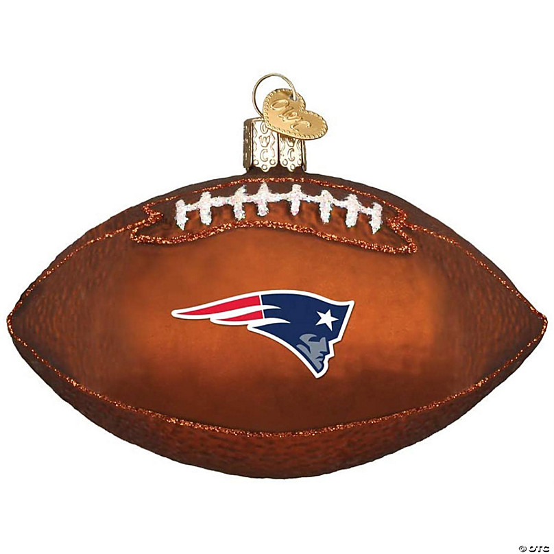 New England Patriots NFL 2 Pack Glass Ball Ornament Set