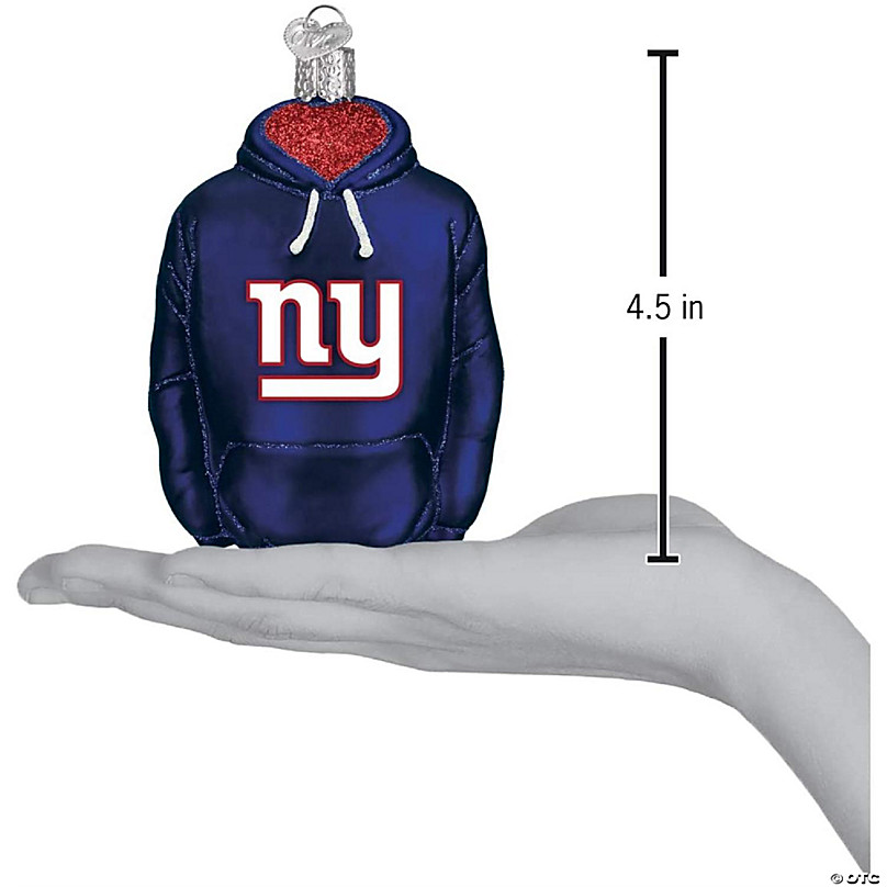 New York Giants Hoodie Ornament, NFL Old World