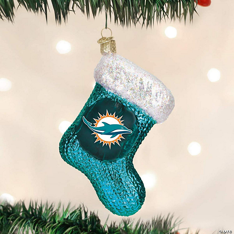 NFL Miami Dolphins Xmas Custom Name Tree Decorations Ornament