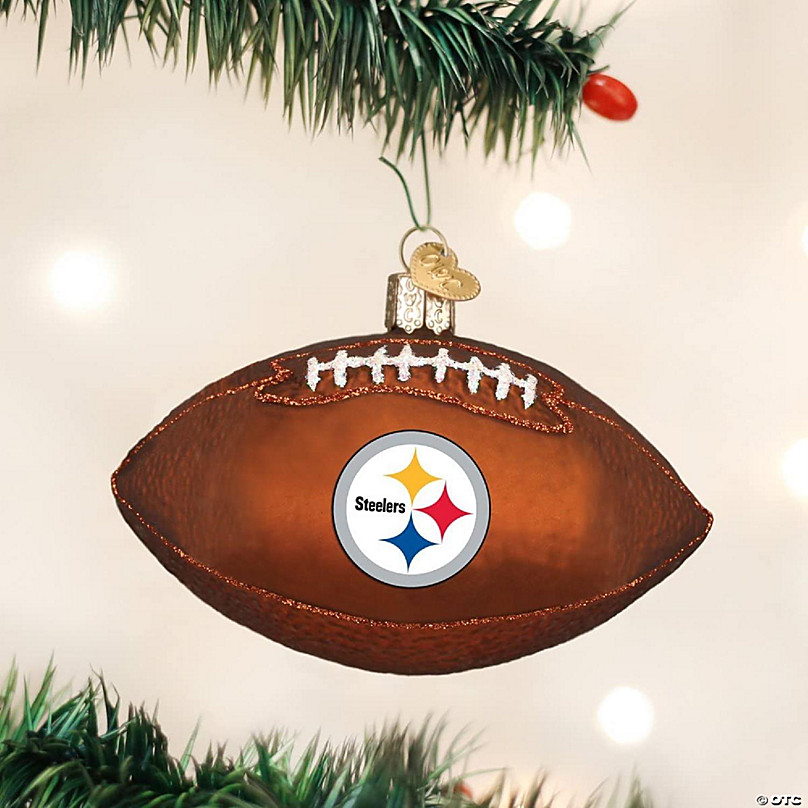Old World Christmas Pittsburgh Steelers Football Ornament For Christmas Tree