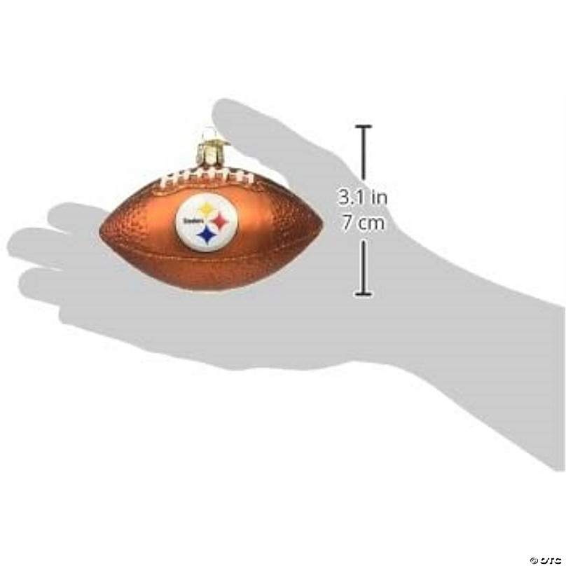 Pittsburgh Steelers Santa w/ Scroll Ornament