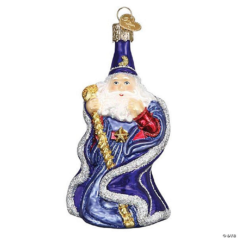 Old World Christmas Wizard Glass Ornament FREE BOX 24192 New