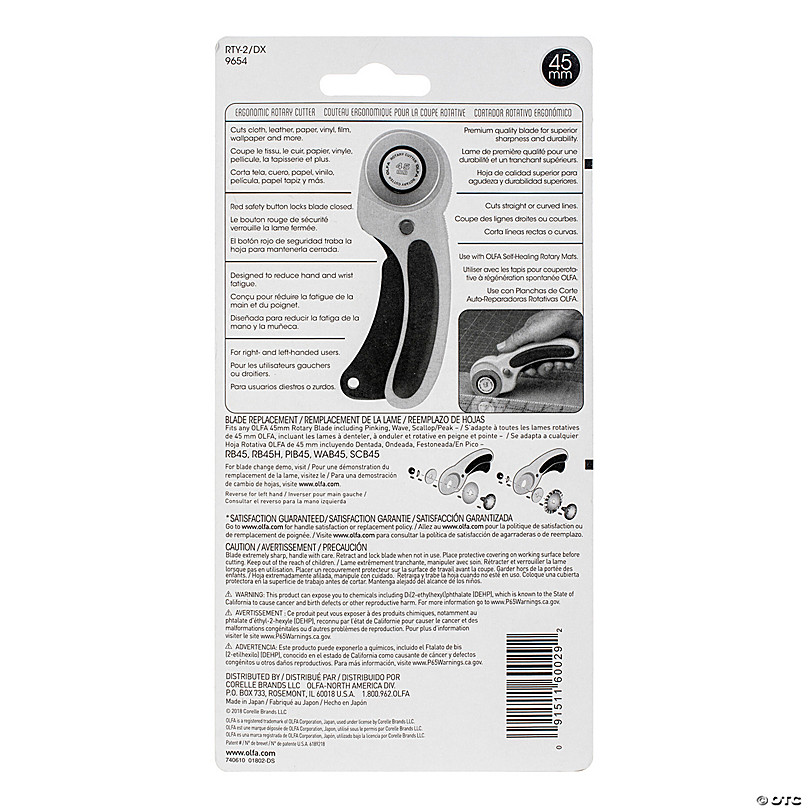 Bulk Buy: Olfa Rotary Blade Refill 45mm Scallop SCB45-1 (2-Pack