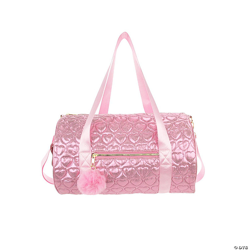 Children's Pink Glitter Duffle Bag