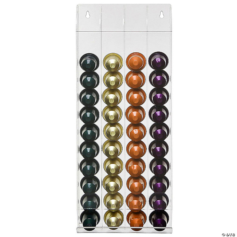 Antipoison Fritagelse Tilsyneladende OnDisplay Wall Mounted Acrylic Coffee Capsule/Pod Holder (Compatible for Nespresso  Pods) | Oriental Trading