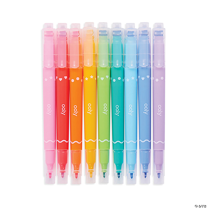 OOLY Set of 6 Silver Linings Outline Markers