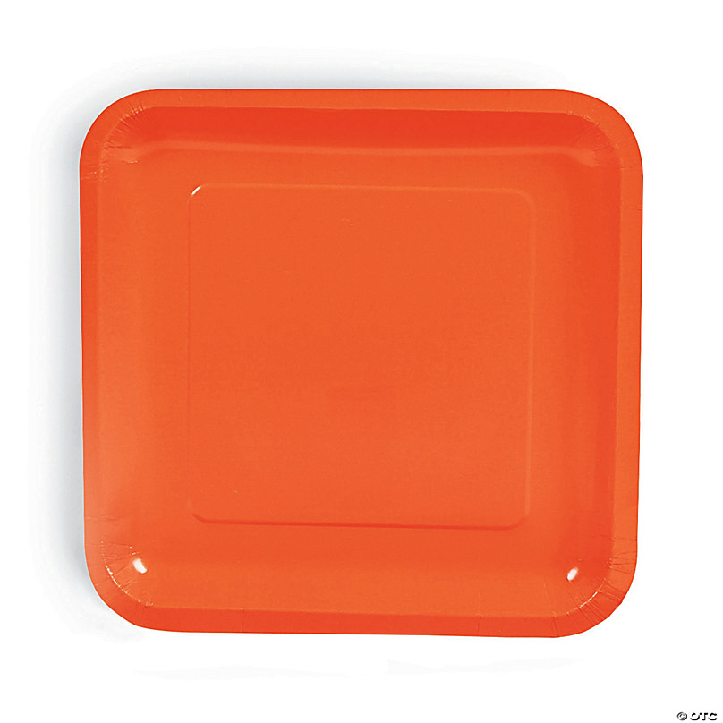 Orange Peel 10 Dinner Paper Plates